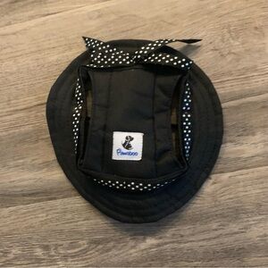 Pawaboo Black Polka Dot Dog Hat Medium M